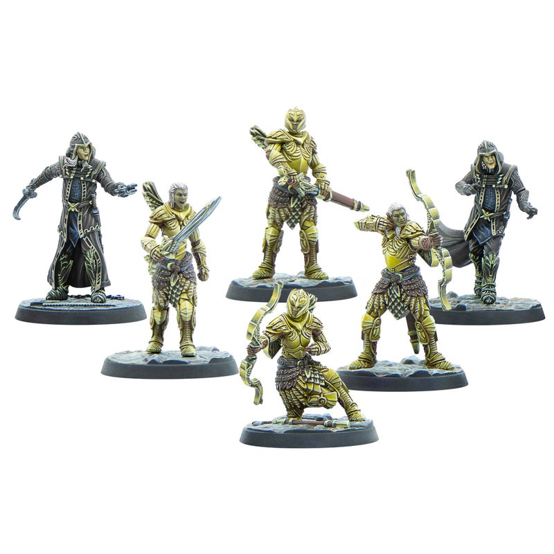 موديفيوس Modiphius: The Elder Scrolls: Call to Arms: Thalmor Patrol - 6 أشكال من الراتنج، الفصل 4، غير مصبوغ، منمنمات 32 مم مع قواعد ذات مناظر خلابة، آر بي جي - Image 2